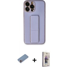Pileli Store Pilelistore™ iPhone 13 Pro Max Kılıf Akış Doku - Siyah Bilvis 3D Cam Ekran Koruyucu + Shine Kamera Lens Koruma Cam - Pe