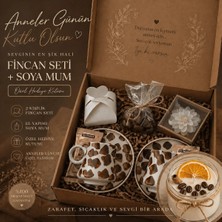 Shaymia Natural Anneler Günü Hediye Seti –premium- 2’li Fincan Takımı & Gizli Mesajlı Mum