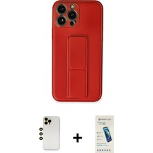 Pileli Store Pilelistore™ iPhone 13 Pro Max Kılıf Akış Doku - Şeffaf Pasifik Cam Ekran Koruyucu + Shine Kamera Lens - Gd