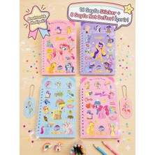 ÖZ OFİS My Little Pony Sticker Defter 16 Sayfa Sticker 8 Sayfa Not Defteri - Anahtarlık Hediyeli