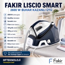 Fakir 2600 W Seramik Taban Yapısı, 8 Bar Buhar Basıncı ,lıscıo Smart Buhar Kazanlı Ütü