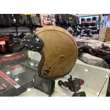 Kask Tex 701 Jyt Kahverengi Deri + Booble Cam