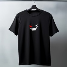 Timisiva Kırmızı Beyaz Göz Erkek Kadın Premium Tişört %100 Pamuk Oversize Basic Günlük Şık T-Shirt
