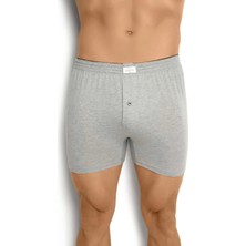 FANİLAM Erkek Jiber Havlu Kemer Düğmeli Penye Boxer 4'lü Pamuklu Rahat Kesim