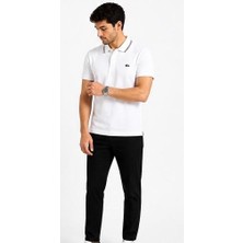 Lacoste  Polo Yaka  Beyaz  Regular Fit