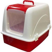 Selenay Pet Market Lüx Kapalı Kedi Tuvaleti 52X41X40 Orta Boy