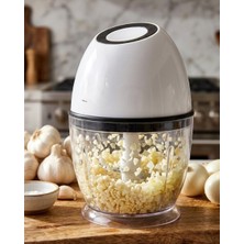 Renas Store Kablosuz Mini Doğrayıcı 450 ml Şarjlı Sebze Doğrayıcı Paslanmaz Çelik Bıçaklı