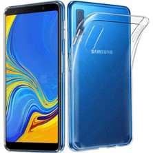 ZM Store Galaxy A7 2018 Uyumlu Kılıf Süper Silikon Yumuşak Şeffaf Kapak