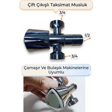 Neler Geldi Neler Çift Su Girişli Çamaşır ve Bulaşık Makine Musluğu Taharet Musluğu Taksimat Musluk