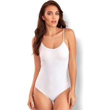 FANİLAM Berrak Kadın Ip Askılı Pamuk Çıtçıtlı (Kancalı)Body - Rahat ve Şık Esnek Body Atlet 2'li