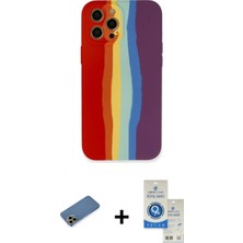 Pileli Store Pilelistore™ iPhone 12 Pro Max Kılıf Yadigar Çizgi - Şeffaf Royal Nano Ekran Koruyucu + Shine Kamera Lens Koruma Cam - Gd