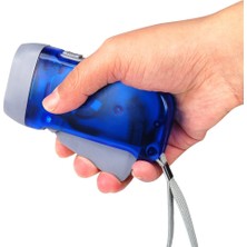 Periboia Kurmalı Dinamolu El Feneri LED Güçlü Işık Elektriksiz Kullanım WT-092