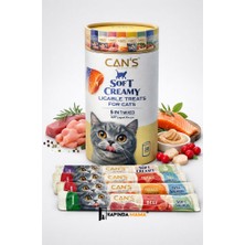 Can's Soft Creamy 5in1 Karışık Kedi Ödül Kreması 15 gr x 30’lu