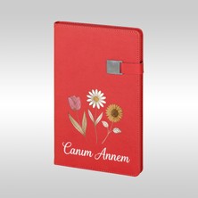 Promopanya Anneler Gününe Özel "canım Annem" Serisi Defter Kalem Seti (Isme Özel, Isim Yazılabilir, Kişiyeözel, Kişiselleştirilebilir)