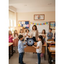 Hatyazan Mezuniyet Hatırası: Kişiye Özel Fotoğraflı ve Isimli Kütahya Çini Tabak (25 Cm)