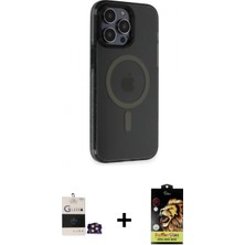 Pileli Store Pilelistore™ iPhone 14 Pro Max Kılıf Yankı Işık Prime - Siyah Buffer Cam Ekran Koruyucu + Bilvis Titan Kamera Lens - Gd