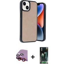 Pileli Store Pilelistore™ iPhone 14 Kılıf Kıvılcım Işık Serisi - Şeffaf 360 Full Body Arka Koruyucu + Raze Metal Kamera Lens - Kı