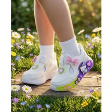 Foopi Hello Işıklı Kız Cırtlı Spor Sandalet 22-25