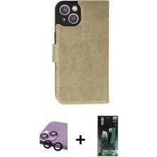 Pileli Store Pilelistore™ iPhone 14 Plus Kılıf Siluet Işık Serisi - Siyah 360 Mat Full Body Arka Koruyucu + Raze Metal Kamera Lens - Sh