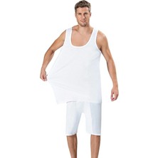 FANİLAM Jiber Beyaz Pamuklu Büyük Beden Erkek Atlet 2’li Set 3xl–6xl Arası Oversize
