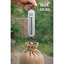 Boldy Analog Valiz Tartısı - Mekanik Bagaj Terazisi - Bavul Tartısı - Mekanik El Kantarı - Mutfak Terazisi - Analog El Tartısı - El Baskülü - El Terazisi 50 Kg.