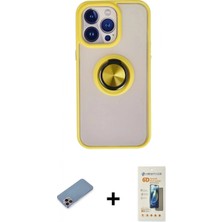 Pileli Store Pilelistore™ iPhone 13 Pro Max Kılıf Yörünge Çizgi - Siyah 6d Mat Seramik Hayalet Nano Ekran Koruyucu + Shine Kamera Lens Koruma Cam - Pe