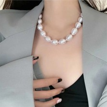 İpar Aksesuar Amerikan Tarzı Barok Inci Kolye