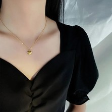 İpar Aksesuar Gold Zincir Kalp Kolye