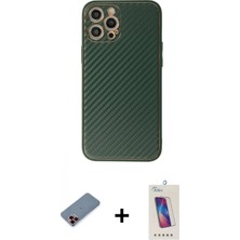 Pileli Store Pilelistore™ iPhone 12 Pro Max Kılıf Ahenk Işık - Siyah Joko 5d Cam + Metal Kamera Lens Koruma Cam - Kı