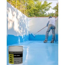 Bars Pool Paint Havuz Boyası 4,5 kg Su Geçirmez Dayanıklı Ral: 5012 - (Mavi) Kaplama Boya