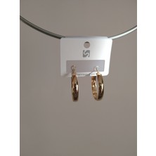 Saba Aksesuar Gold Halka Küpe