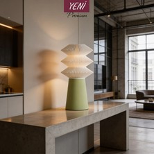 Nazze Kai Açık Yeşil Masa Lambası Modern Abajur