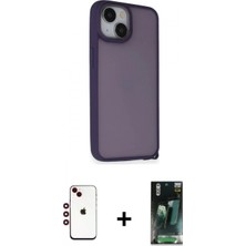 Pileli Store Pilelistore™ iPhone 14 Kılıf Atlas Form - Şeffaf 360 Full Body Arka Koruyucu + Shine Kamera Lens - Kı