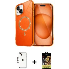 Pileli Store Pilelistore™ iPhone 14 Kılıf Kıvılcım Form Prime - Siyah Buffer Cam Ekran Koruyucu + Shine Kamera Lens - Gı