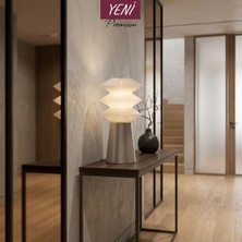 Nazze Kai Beyaz Masa Lambası Modern Abajur