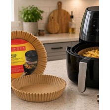 Kanonik Education 100 Lü Airfryer Kağıdı Yağ Geçirmez Yapışmaz Pişirme Kağıdı
