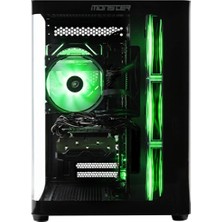 Monster Tulpar Td3 V1.9.1.3 Black Intel Core I5 14400F 16 GB Ram 1 Tb SSD 16 GB Gddr6 Intel Arc A770 W11 Siyah Desktop Pc