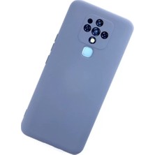 Renas Store Tecno Camon 16 Kılıf Nano Içi Kadife Silikon - Gri