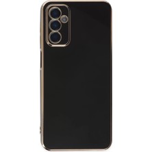 Renas Store Galaxy A04S Kılıf Volet Silikon - Siyah