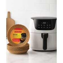 Kanonik Education 100 Adet Airfryer Kağıdı Su Geçirmez Yağ Tutmaz Pişirme Altlığı