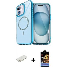 Pileli Store Pilelistore™ iPhone 11 Kılıf Kıvılcım Form Prime - Siyah Buffer Hayalet Cam Ekran Koruyucu + Renkli Kamera Lens Koruma Cam - Tu