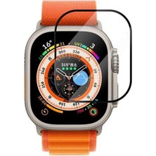 Deppo Trend Apple Watch 8 Ultra 49MM Uyumlu Watch Ekran Koruyucu Darbelere Dayanıklı Tam Kaplayn Esnek Nano Cam