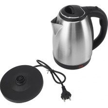 EkoAlışverişDünyam Crown CRW-7102 1500W 1.8 Litre Lüks Çelik Su Isıtıcı Kettle Inox (5510)