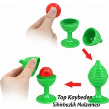 EkoAlışverişDünyam Yeşil Renk Sihirli Kupa Top Kaybetme Oyunu 7 cm (5510)