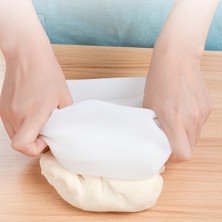 EkoAlışverişDünyam Orta Hamur Torbası Silikon Şeffaf Hamur Yoğurma Torbası Ekmek Makarna Mantı Hamuru Kolay Yoğurma (5510)