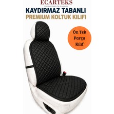 ECARTEKS Premium Quality Car Accessories Oto Ön Koltuk Tekli Minder Terletmez Kolay Montaj Universal Koruyucu Kılıf Kumaş Siyah