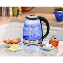 EkoAlışverişDünyam Crown CRW-7204 Cam Kettle Elektrikli Isıtıcı