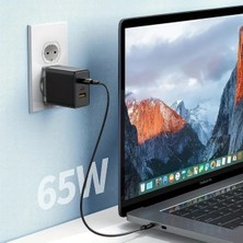 EkoAlışverişDünyam 65W Hızlı Şarj Edebilen Type C Uçlu Şarj Aleti (5510)