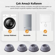 EkoAlışverişDünyam Çamaşır Makinesi Titreşim Önleyici Kaydırmaz Vantuzlu Stoper Set (5510)