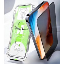 Deppo Trend iPhone 14 Pro Max Uyumlu Hayalet Ekran Koruyucu Takma Aparatlı Kolay Kurulum Dayanıklı Temperli Cam